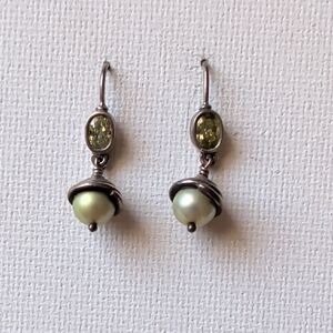 Vintage Sterling Silver Drop Earrings